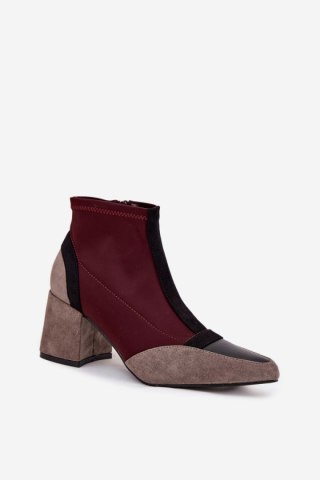 Botki Model Delvane C-855 Bordo - Step in style
