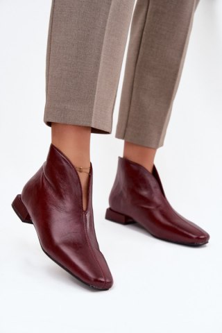Botki Model Elvienne C-939 Bordo - Step in style