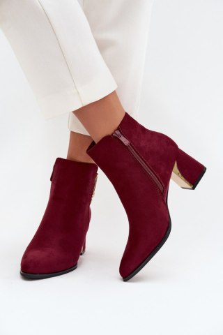 Botki Model Kalivra 1338 Bordo - Step in style