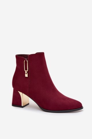 Botki Model Kalivra 1338 Bordo - Step in style