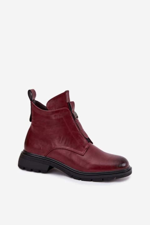 Botki Model Roselle RMR2501-1 Bordo - Step in style Botki Model Roselle RMR2501-1 Bordo - Step in style