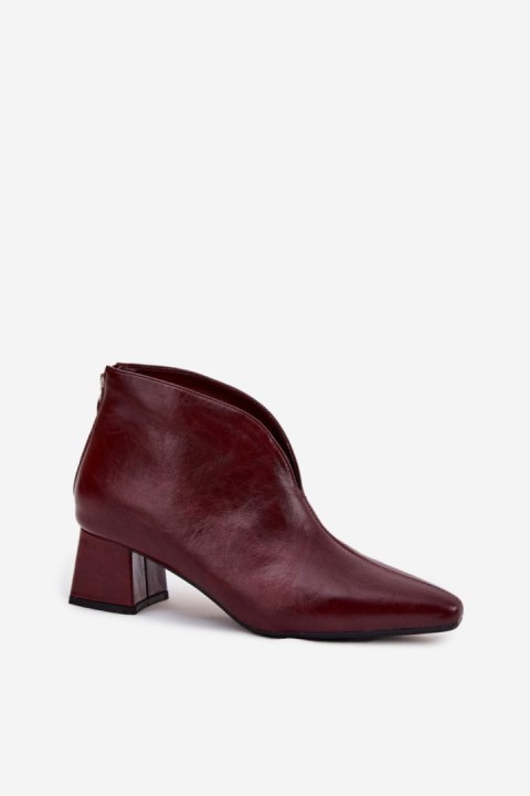 Botki Model Rylina C-952 Bordo - Step in style Botki Model Rylina C-952 Bordo - Step in style