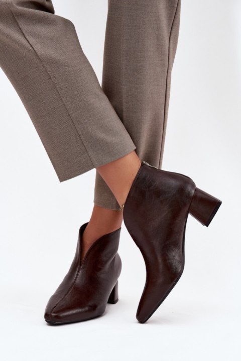Botki Model Rylina C-952 Czekolada - Step in style Botki Model Rylina C-952 Czekolada - Step in style