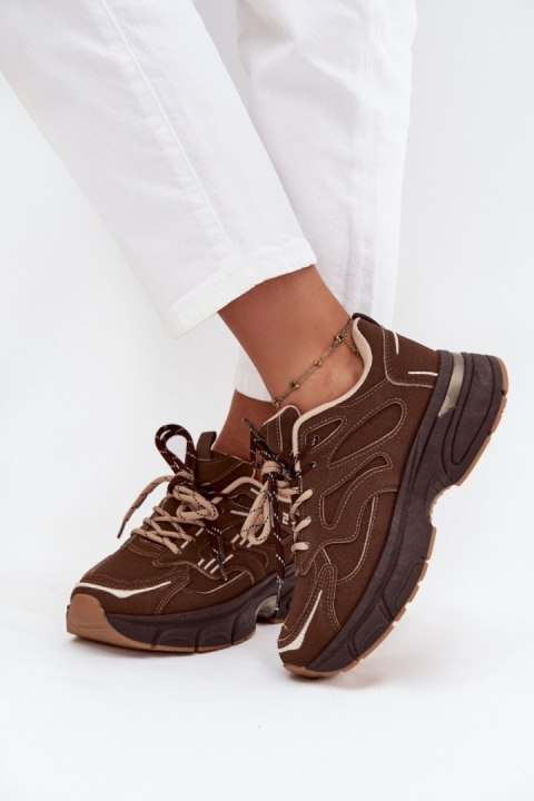 Buty Sportowe Model Annelie C3905 Czekolada - Step in style Buty Sportowe Model Annelie C3905 Czekolada - Step in style