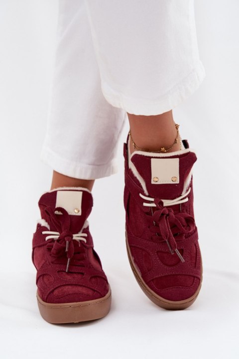 Buty Sportowe Model Solvia BL617P Bordo - Step in style Buty Sportowe Model Solvia BL617P Bordo - Step in style