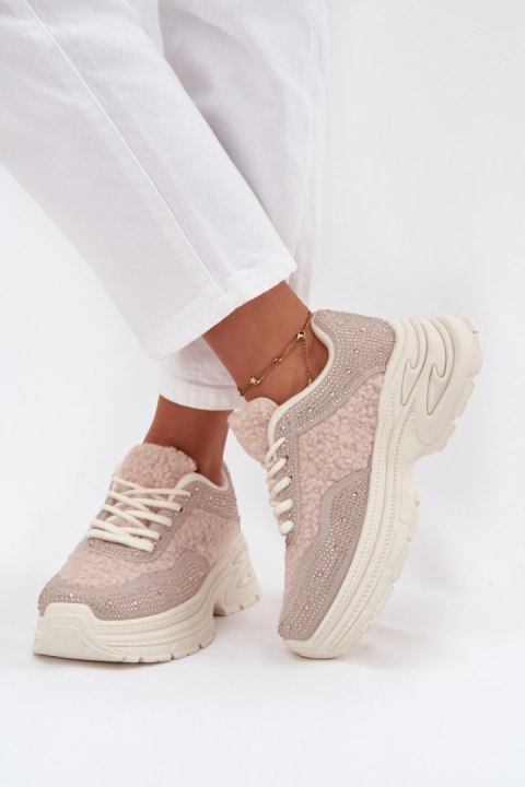 Buty Sportowe Model Zarika BL619P Light Beige - Step in style Buty Sportowe Model Zarika BL619P Light Beige - Step in style