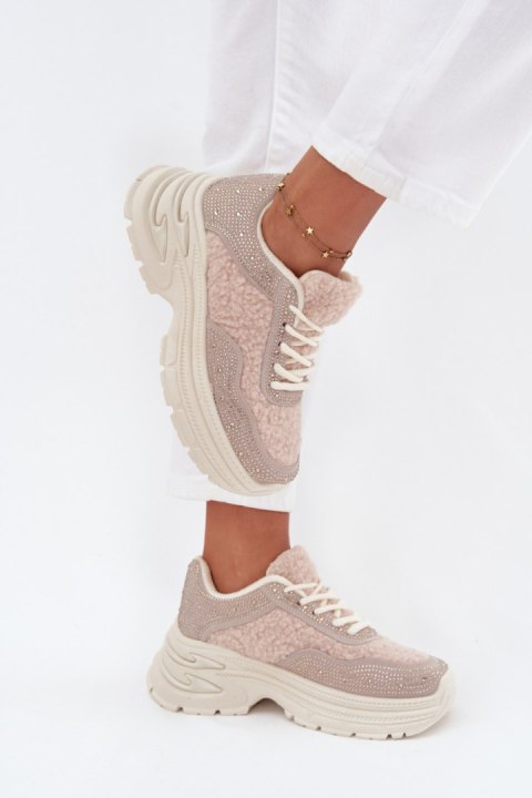 Buty Sportowe Model Zarika BL619P Light Beige - Step in style Buty Sportowe Model Zarika BL619P Light Beige - Step in style