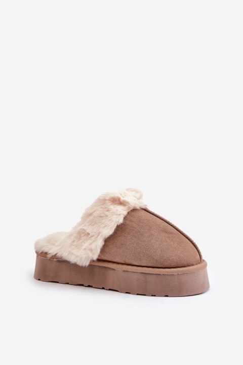 Kapcie Model Doriola FA-181 Dark Beige - Step in style Kapcie Model Doriola FA-181 Dark Beige - Step in style