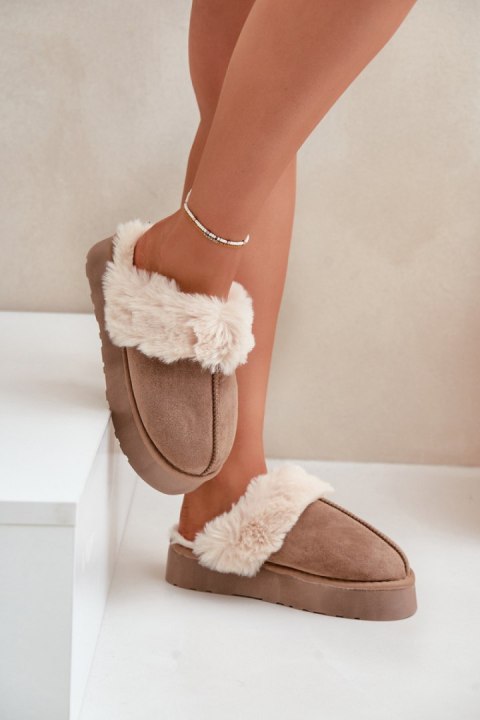 Kapcie Model Doriola FA-181 Dark Beige - Step in style Kapcie Model Doriola FA-181 Dark Beige - Step in style