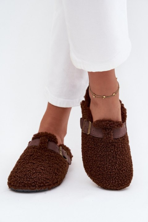 Kapcie Model Lorivine L2871 Brown - Step in style Kapcie Model Lorivine L2871 Brown - Step in style