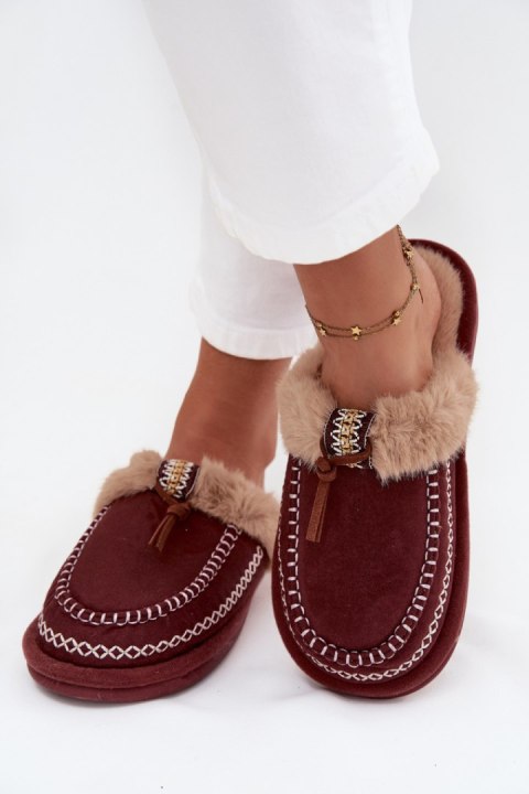 Kapcie Model Perivelle 608 Bordo - Step in style Kapcie Model Perivelle 608 Bordo - Step in style