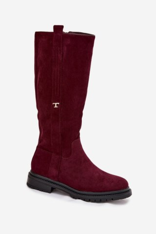 Kozaki Model Delyssa 6366 Bordo - Step in style
