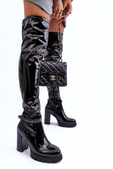 Kozaki Model Kytia UK171P Black Lakier - Step in style Kozaki Model Kytia UK171P Black Lakier - Step in style