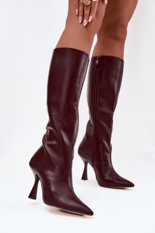 Kozaki Model Vionette 5273 Bordo - Step in style