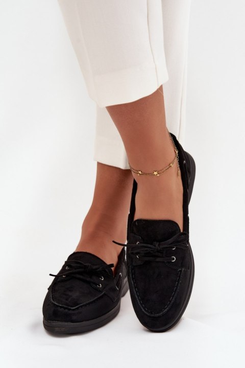 Mokasyny Model Zalina 22-374 Black - Step in style Mokasyny Model Zalina 22-374 Black - Step in style