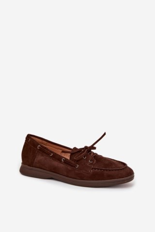 Mokasyny Model Zalina 22-374 Czekolada - Step in style
