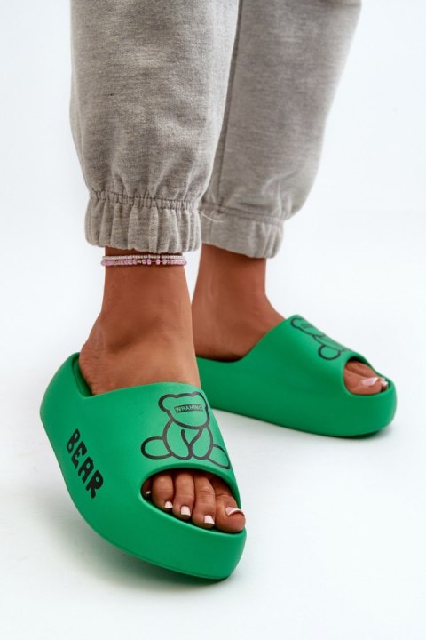 Sandał Klapki Model Lamira BG176 Green - Step in style Sandał Klapki Model Lamira BG176 Green - Step in style