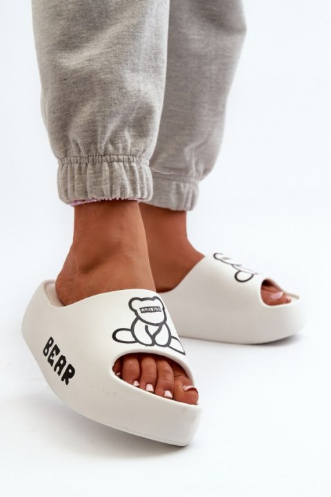 Sandał Klapki Model Lamira BG176 White - Step in style Sandał Klapki Model Lamira BG176 White - Step in style