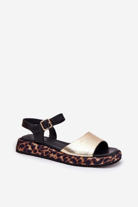 Sandały Model S.Barski JC51-347 Gold - Step in style Sandały Model S.Barski JC51-347 Gold - Step in style