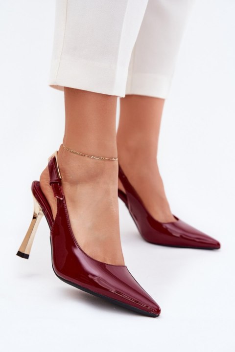 Szpilki Model Rivori LE116P Bordo - Step in style Szpilki Model Rivori LE116P Bordo - Step in style