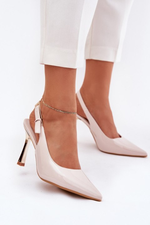 Szpilki Model Rivori LE116P Light Beige - Step in style Szpilki Model Rivori LE116P Light Beige - Step in style