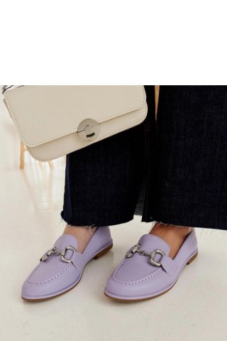 Fioletowe mokasyny z cyrkoniami Marija - Solea Hurtownia odzieży on-line, moda damska, bielizna i obuwie dla kobiet - Matterhorn