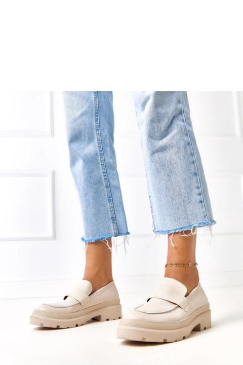 Mokasyny Model Seraphin MP405 Beige - Solea Mokasyny Model Seraphin MP405 Beige - Solea