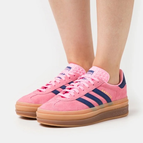 Adidas Gazelle Bold W- H06122, Różowy Granatowy