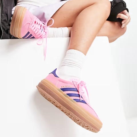 Adidas Gazelle Bold W- H06122, Różowy Granatowy