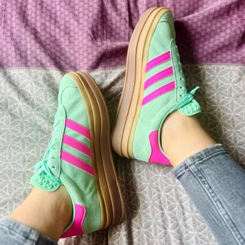 Adidas Gazelle Bold W- H06125, Zielony Adidas Gazelle Bold W- H06125, Zielony